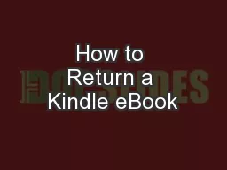 How to Return a Kindle eBook