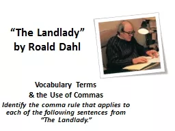 “The Landlady” by Roald Dahl
