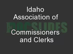 Idaho Association of  Commissioners and Clerks