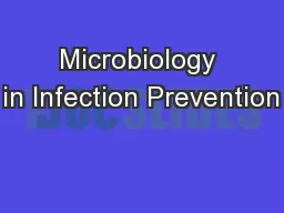 Microbiology in Infection Prevention