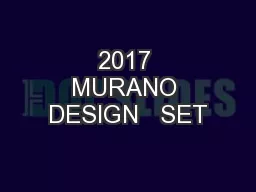 2017 MURANO DESIGN   SET