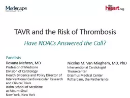 TAVR and the Risk of Thrombosis