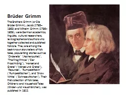 Brüder  Grimm The Brothers Grimm (or Die