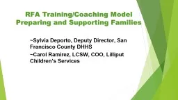 1 RFA Training/Coaching Model