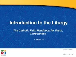 Introduction to the Liturgy