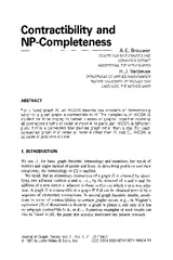 Contractibility and NP Completeness