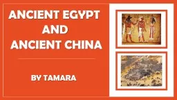 Ancient Egypt ANCIENT CHINA