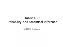HUDM4122 Probability and Statistical Inference