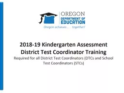 2018-19 Kindergarten Assessment