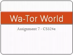 Wa-Tor World Assignment 7