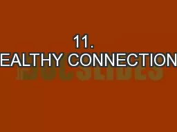 11.  HEALTHY CONNECTIONS