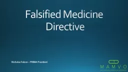 Falsified Medicine  Directive