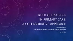 bipolar disorder in primary care: