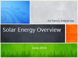 Solar  Energy Overview June 2014