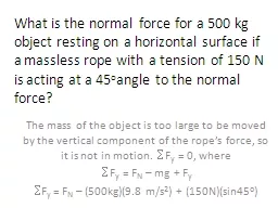 What is the normal force for a 500