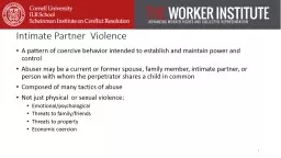 Intimate Partner   Violence