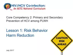 July 2017 Lesson 1: Risk
