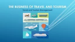 The Business of travel and tourism