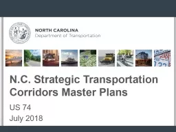 N.C. Strategic Transportation Corridors Master Plans