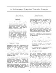 On the Convergence Properties of Contrastive Divergen