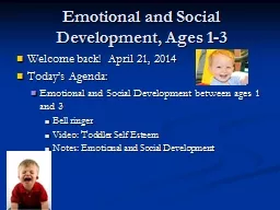 Emotional and Social Development,