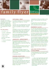 Issue  Introduction The Family Flyer is a free communi