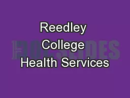 Reedley College Health Services