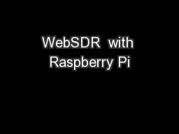 WebSDR  with Raspberry Pi