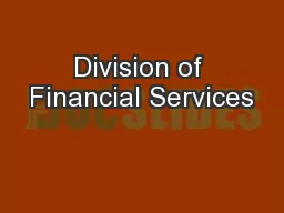 Division of Financial Services