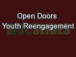 Open Doors Youth Reengagement