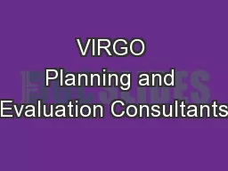 VIRGO Planning and Evaluation Consultants