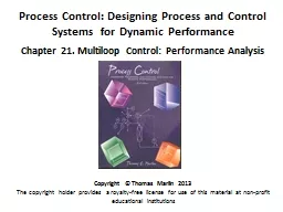 Process Control: Designing Process and Control Systems  for Dynamic Performance