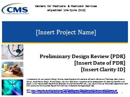 [Insert Project Name] Preliminary Design Review (PDR)