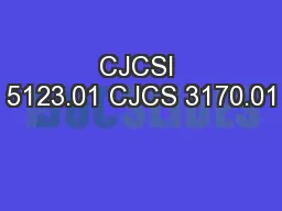 CJCSI 5123.01 CJCS 3170.01