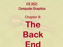 CS 352:  Computer Graphics