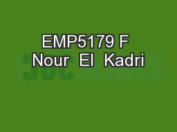 EMP5179 F Nour  El  Kadri