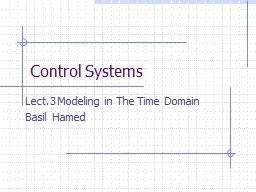 Control Systems Lect.3 Modeling in The