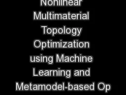 Towards Nonlinear Multimaterial Topology Optimization using Machine Learning and Metamodel-based