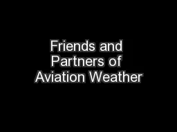Friends and Partners of Aviation Weather