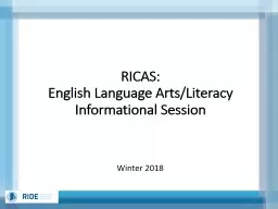 RICAS:  English Language Arts/Literacy