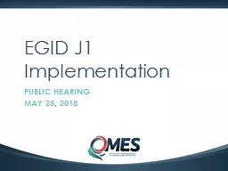 1 EGID J1 Implementation