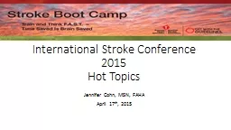 International Stroke Conference 2015