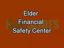 Elder Financial Safety Center