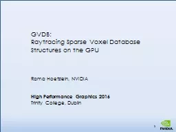GVDB: Raytracing  Sparse
