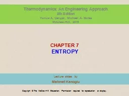 C HAPTER   7 ENT RO PY Lecture slides by