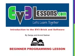 Introduction to the EV3 Brick and Software