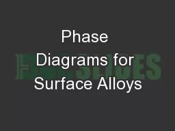 Phase Diagrams for Surface Alloys