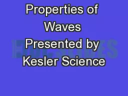 Properties of Waves Presented by Kesler Science