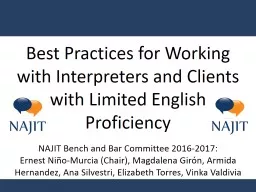 Best Practices for Working with Interpreters and Clients with Limited English Proficiency
