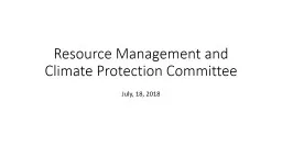 Resource Management and Climate Protection Committee
